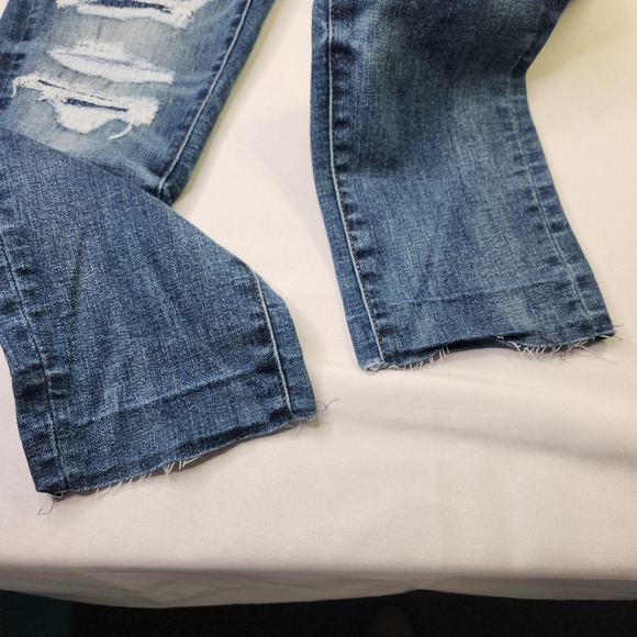 American Eagle Distressed Skinny Jeans, Size 28x28 - Picture 4 of 11